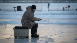 Выбор места на зимней рыбалке